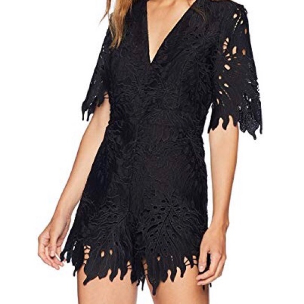 Bardot Black Lace Romper